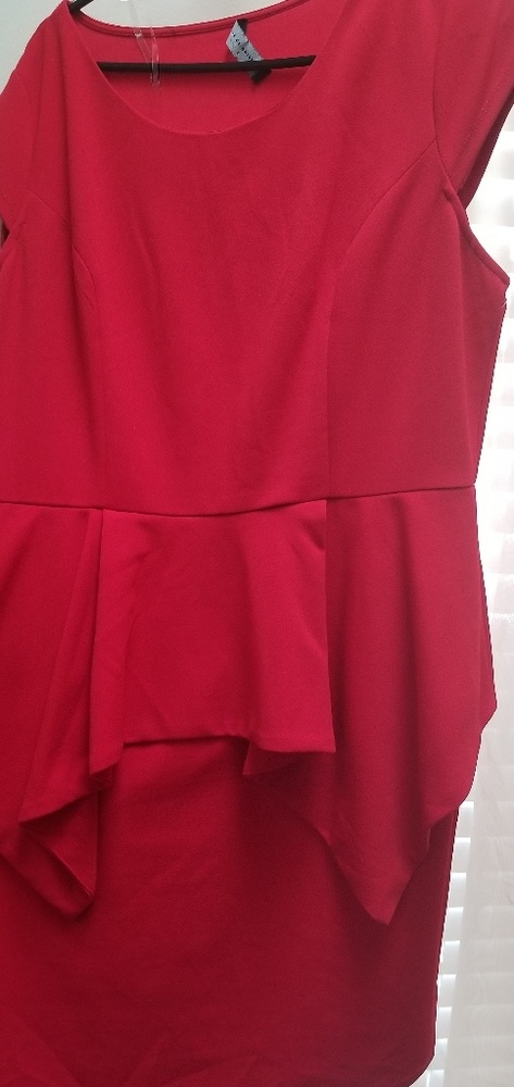 Red fish tail dress